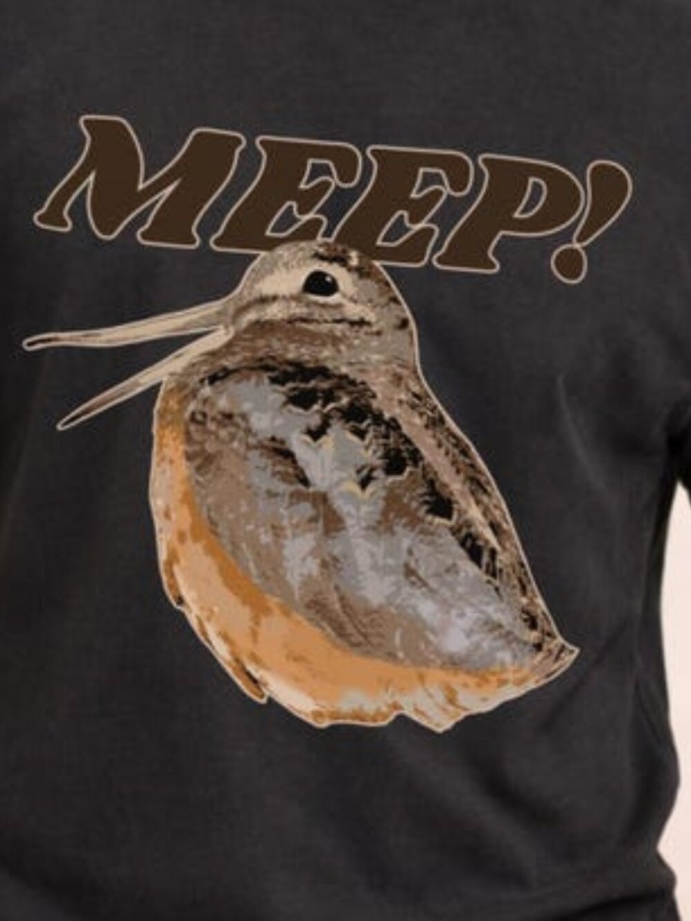 Meep Woodcock Shirt Cute Bird Meme Tee Funny Nature Lover Graphic Top - Picture 2 of 3